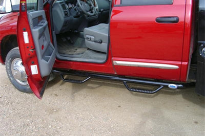 N-Fab Nerf Step 02-08 Dodge Ram 1500/2500/3500 Quad Cab 4 Door - Gloss Black - Length - 3in - Bars & Running Boards