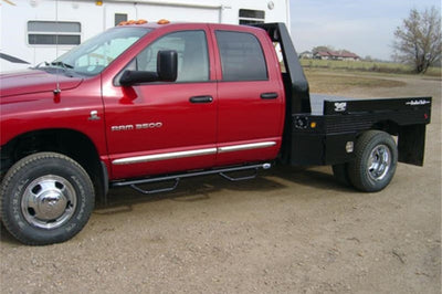 N-Fab Nerf Step 02-08 Dodge Ram 1500/2500/3500 Quad Cab 4 Door - Gloss Black - Length - 3in - Bars & Running Boards