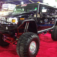 N-Fab Nerf Step 03-10 Hummer H2 SUV 4 Door - Tex. Black - W2W - 3in - Bars & Running Boards