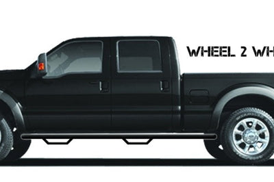 N-Fab Nerf Step 05-14 Nissan Frontier Ext. Cab 4.5ft Bed - Tex. Black - Length - 2in - Bars & Running Boards