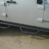 N-Fab Nerf Step 07-17 Jeep Wrangler JK 4 Door All - Tex. Black - W2W - 3in - Bars & Running Boards