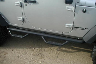 N-Fab Nerf Step 07-17 Jeep Wrangler JK 4 Door All - Tex. Black - W2W - 3in - Bars & Running Boards
