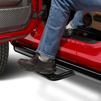 N-Fab Nerf Step 2018 Jeep Wrangler JL SUV 4 Door- Gloss Black - W2W - 3in - Bars & Running Boards