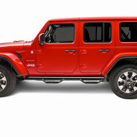 N-Fab Nerf Step 2018 Jeep Wrangler JL SUV 4 Door- Gloss Black - W2W - 3in - Bars & Running Boards