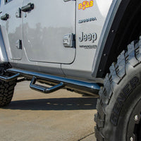 N-Fab Nerf Step 2018 Jeep Wrangler JL SUV 4 Door- Gloss Black - W2W - 3in - Bars & Running Boards