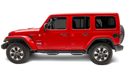 N-Fab Nerf Step 2018 Jeep Wrangler JL SUV 4 Door- Tex. Black - W2W - 3in - Bars & Running Boards