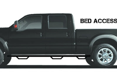 N-Fab Nerf Step 2019 Chevy/GMC 1500 Crew Cab 5ft 8in Bed - Access Gloss - Black - 3in - Bars & Running Boards