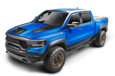 N-Fab Nerf Step 2019 Dodge Ram 1500 Crew Cab 5.7ft Bed - Gloss Black - Length - 3in - Bars & Running Boards