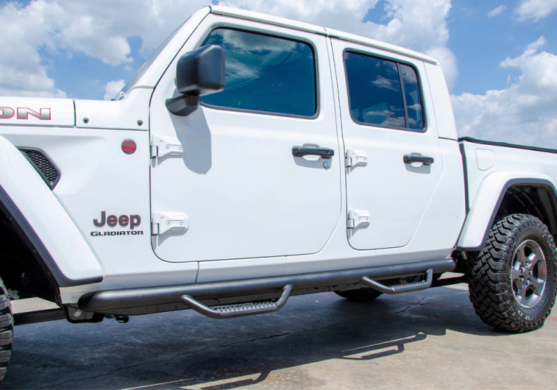 N-Fab Nerf Step 2019 Jeep Wrangler JT 4DR Truck Full Length - Tex. Black - 3in - Bars & Running Boards