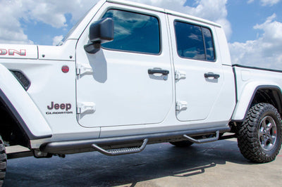 N-Fab Nerf Step 2019 Jeep Wrangler JT 4DR Truck Full Length - Tex. Black - 3in - Bars & Running Boards