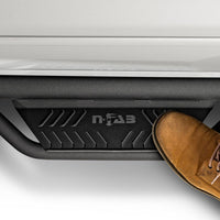 N-Fab Podium LG 09-14 Ford F-150/Raptor/Lobo SuperCrew - Tex. Black - 3in - Nerf Bars & Running Boards