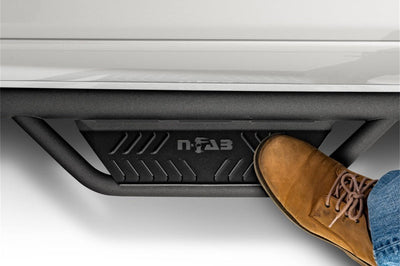 N-Fab Podium LG 10-18 Dodge Ram 2500/3500 Crew Cab 6.5ft Bed - Tex Black - Access - 3in - Nerf Bars & Running Boards