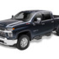 N-Fab Podium LG 2019 Chevy/GMC 1500 Crew Cab - Length - Tex. Black - 3in - Nerf Bars & Running Boards
