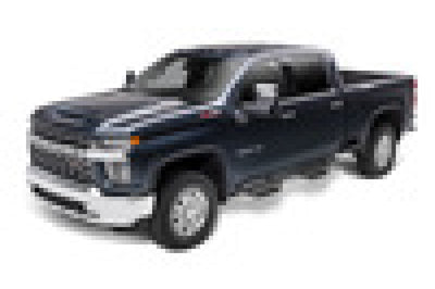 N-Fab Podium LG 2019 Chevy/GMC 1500 Crew Cab - Length - Tex. Black - 3in - Nerf Bars & Running Boards