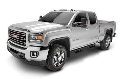 N-Fab Podium LG 2019 Chevy/GMC 1500 Crew Cab - Length - Tex. Black - 3in - Nerf Bars & Running Boards