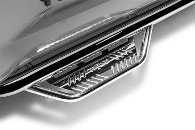 N-Fab Podium SS 2019 Chevy/GMC 1500 Crew Cab - Length - Polished Stainless - 3in - Nerf Bars & Running Boards