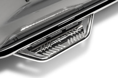 N-Fab Podium SS 2019 Chevy/GMC 1500 Crew Cab - Length - Polished Stainless - 3in - Nerf Bars & Running Boards