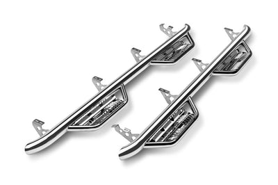 N-Fab Podium SS 2019 Chevy/GMC 1500 Crew Cab - Length - Polished Stainless - 3in - Nerf Bars & Running Boards