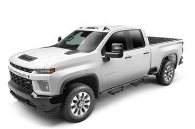 N-Fab Predator Pro 19-20 Chevy/GMC 1500 Double Cab - Length - Tex. Black - Nerf Bars & Running Boards