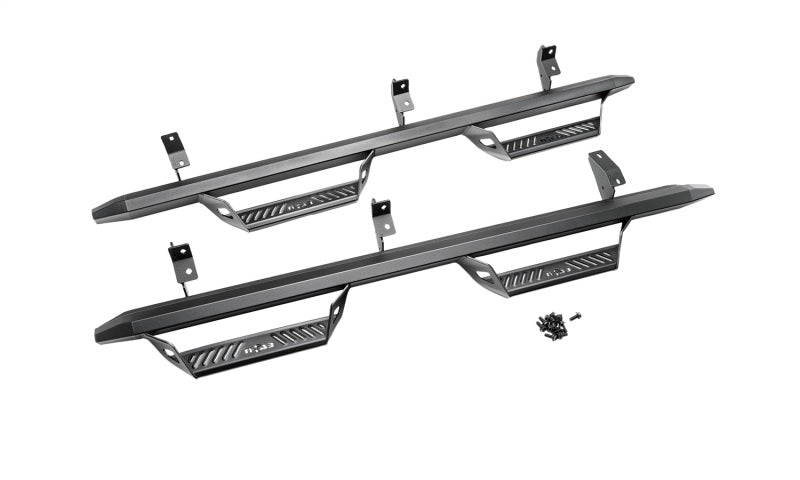 N-Fab Predator Pro Step System 2021 Ford Bronco 4 Door - Tex. Black - Nerf Bars & Running Boards