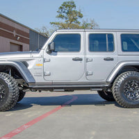 N-Fab RKR Rails 2018 Jeep Wrangler JL 4 Door Dab Length - Gloss Black - 1.75in - Body Armor & Protection