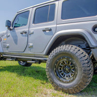 N-Fab RKR Rails 2018 Jeep Wrangler JL 4 Door Dab Length - Gloss Black - 1.75in - Body Armor & Protection