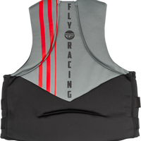 Fly Racing Neoprene Flotation Vest Teal/grey/orange Xs - Black/Grey/Red / 2X-Large - Watercraft Collection