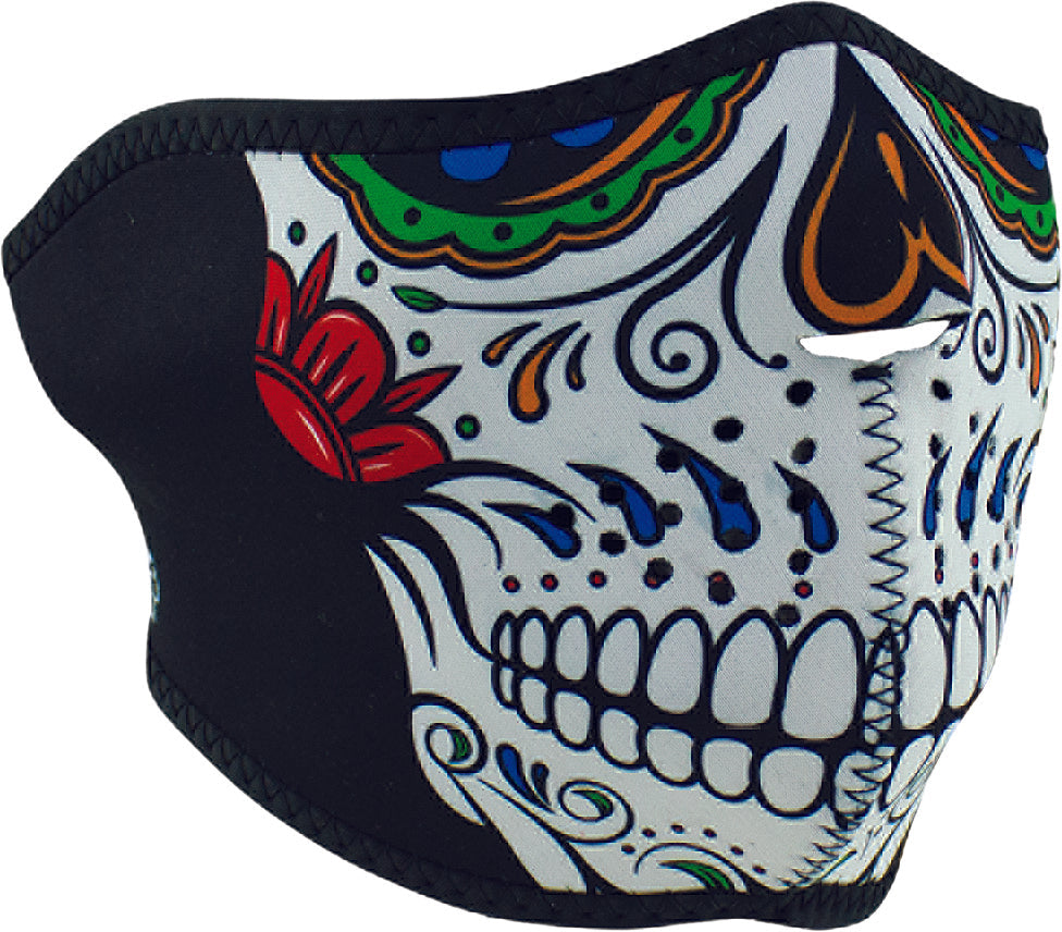 Zan Neoprene Half Mask Muerte Skull - Harddrive Products