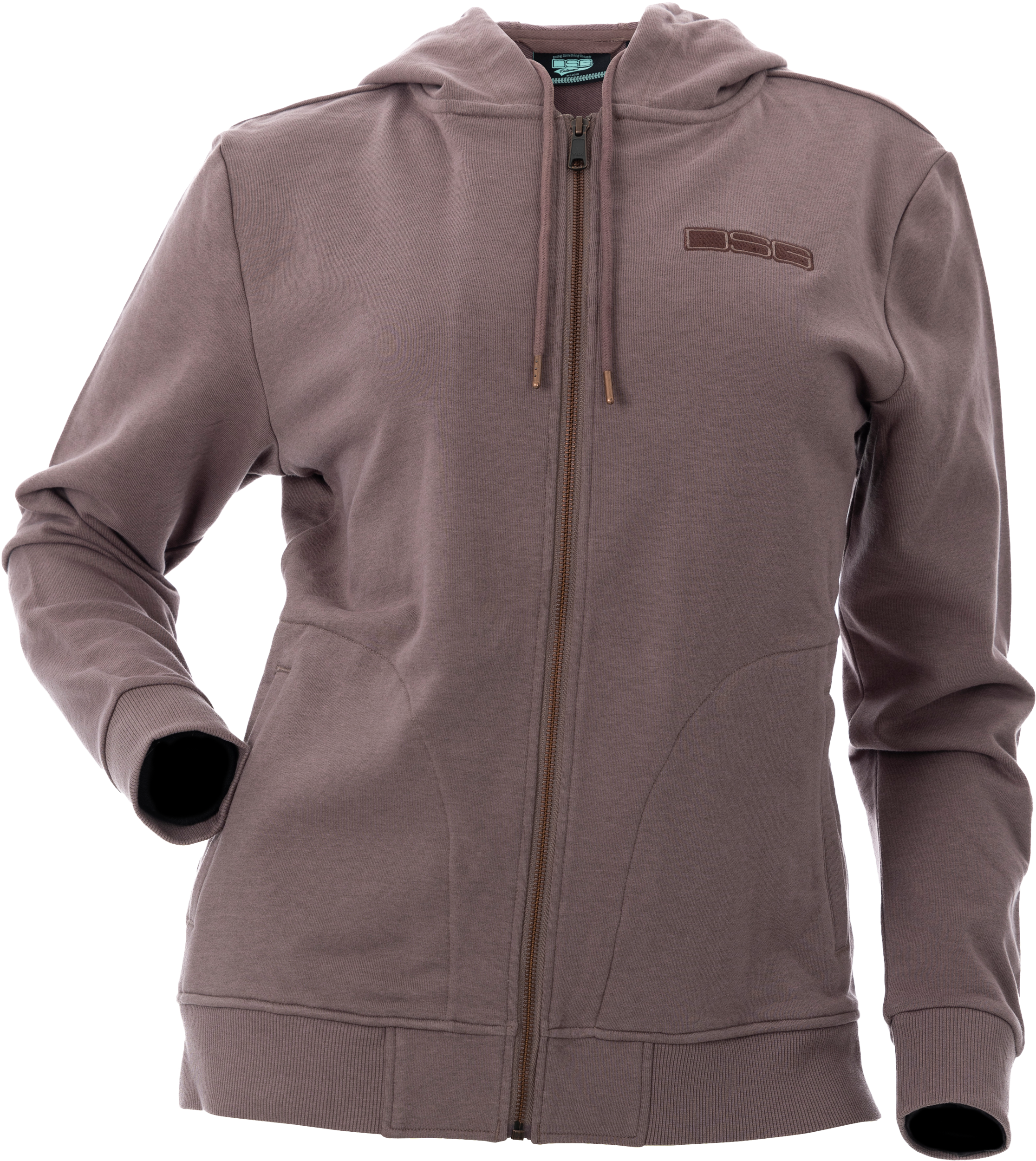 Dsg Neve Zip Up Hoodie Smoky Mauve Xs - 2X-Large