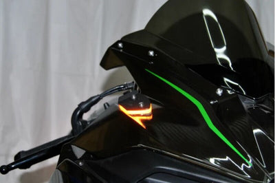 New Rage Cycles 15+ Mirror Block Off Turn Signals - Exterior Styling