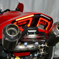 New Rage Cycles 25+ Ducati V4 Panigale/V4 Streetfighter Fender Eliminator - Akrapovic Race Exhaust - Lights
