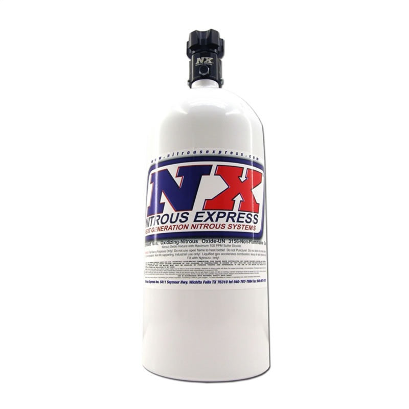 Nitrous Express 10lb Bottle w/Lightning 500 Valve (6.89 Dia x 20.19 Tall) - Forced Induction