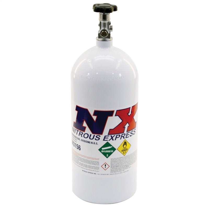 Nitrous Express 10lb Bottle w/Mainline Valve (6.89 Dia x 20.19 Tall) - Forced Induction