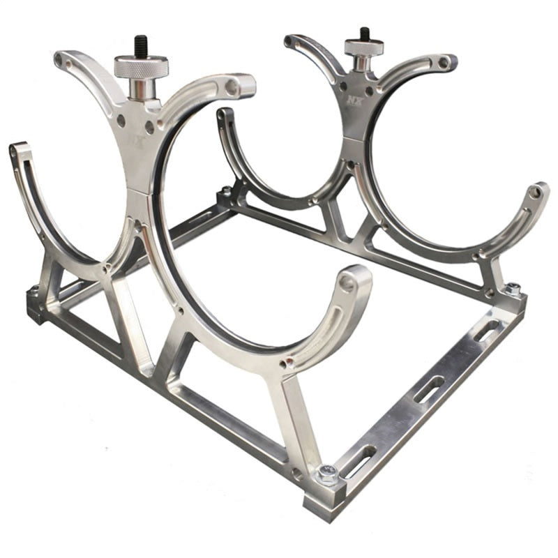 Nitrous Express Billet Bracket for Dual 10 Or 15lb N2O Bottle Incl Floor Mounts - Forced Induction