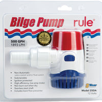Rule Non-automatic Bilge Pump 500 G Ph - Watercraft Collection