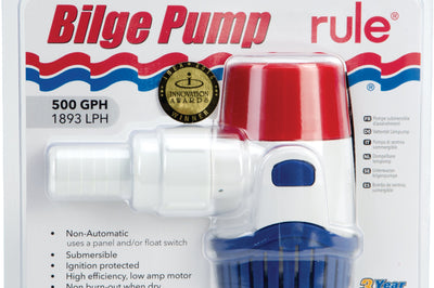 Rule Non-automatic Bilge Pump 500 G Ph - Watercraft Collection