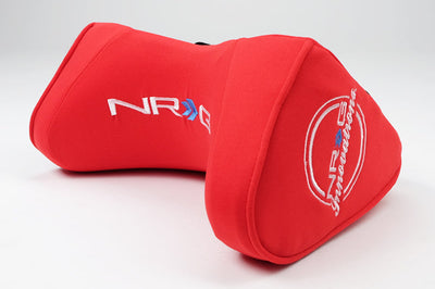 NRG Memory Foam Neck Pillow For Any Seats- Red - Safety
