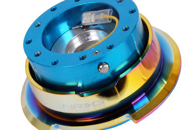NRG Quick Release Gen 2.8 - New Blue Body / Neochrome Ring - Interior Accessories