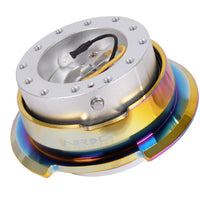 NRG Quick Release Gen 2.8 - Silver Black Body / Neochrome Ring - Interior Accessories