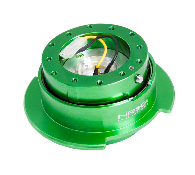 NRG Quick Release Kit Gen 2.5 - Green Body / Titanium Chrome Ring - Interior Accessories