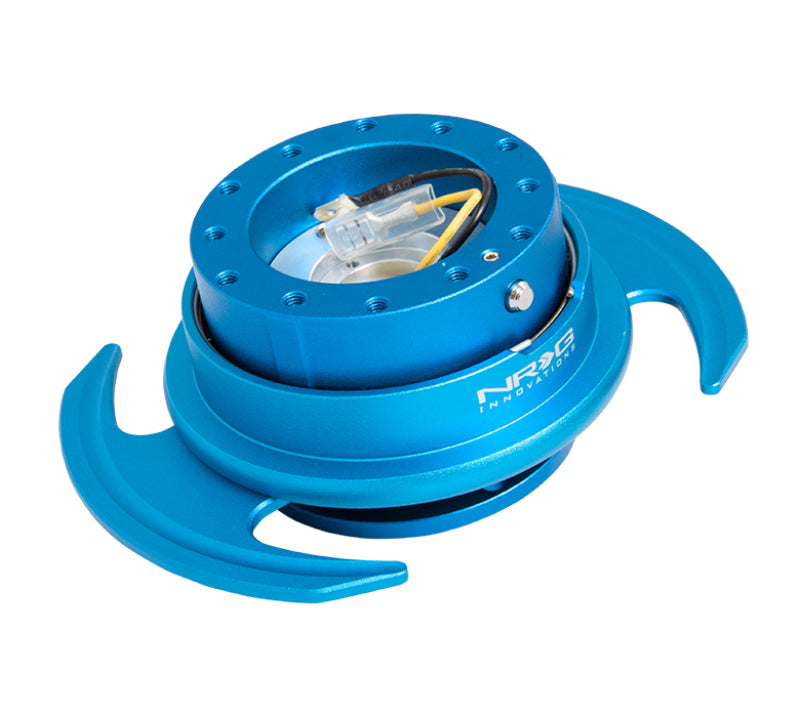 NRG Quick Release Kit Gen 3.0 - Blue Body / Ring w/Handles - Interior Accessories