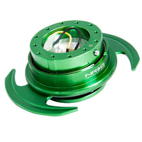 NRG Quick Release Kit Gen 3.0 - Green Body / Ring w/Handles - Interior Accessories