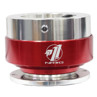 NRG Quick Release - Silver Body/ Red Chrome Ring - Interior Accessories