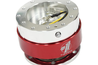 NRG Quick Release - Silver Body/ Red Chrome Ring - Interior Accessories