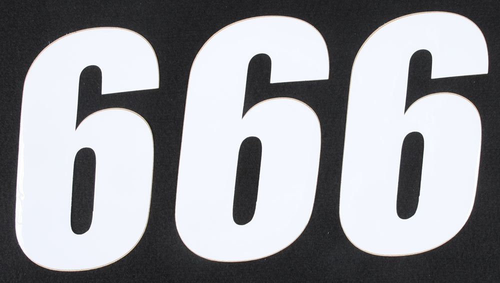 D-cor Number 9 Black 6’’ 3/pk - White - Offroad Collection