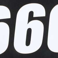 D-cor Number 9 Black 6’’ 3/pk - White - Offroad Collection