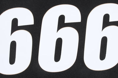 D-cor Number 9 Black 6’’ 3/pk - White - Offroad Collection