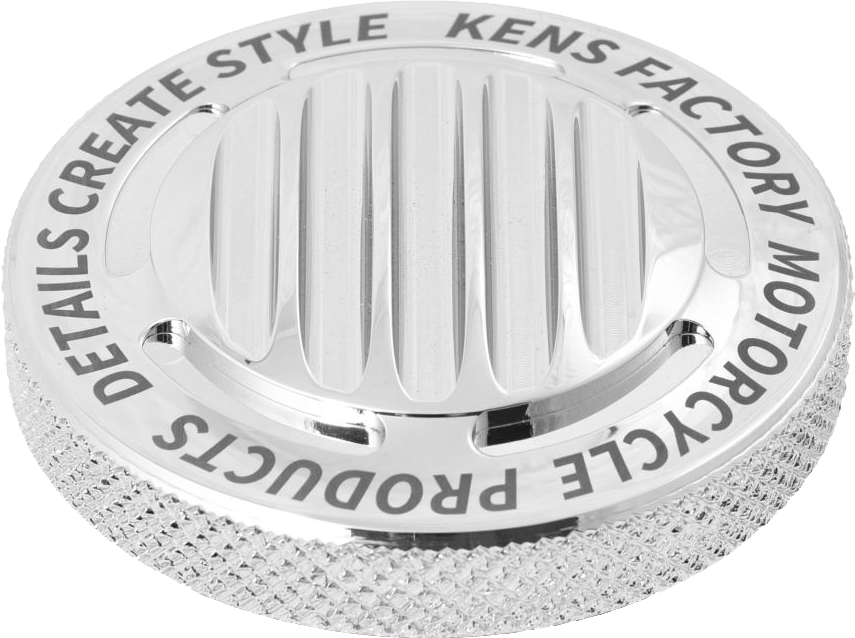 Kens Factory Nx Lvl Gas Cap Finned Chrome Dummy For M8 Lh - Harddrive Products