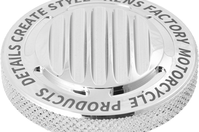 Kens Factory Nx Lvl Gas Cap Finned Chrome Dummy For M8 Lh - Harddrive Products