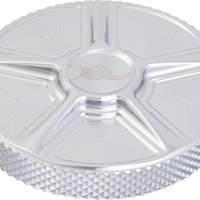 Kens Factory Nx Lvl Gas Cap Five Chrome Dummy For M8 Lh - Harddrive Products